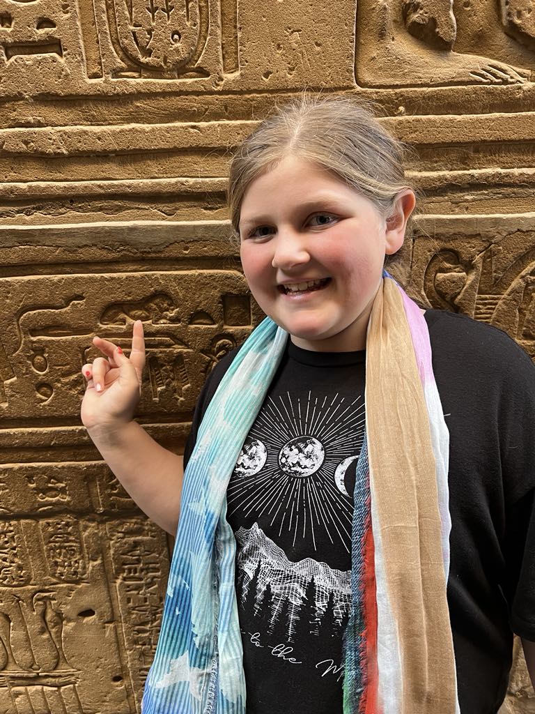 Girl Harper in Egypt