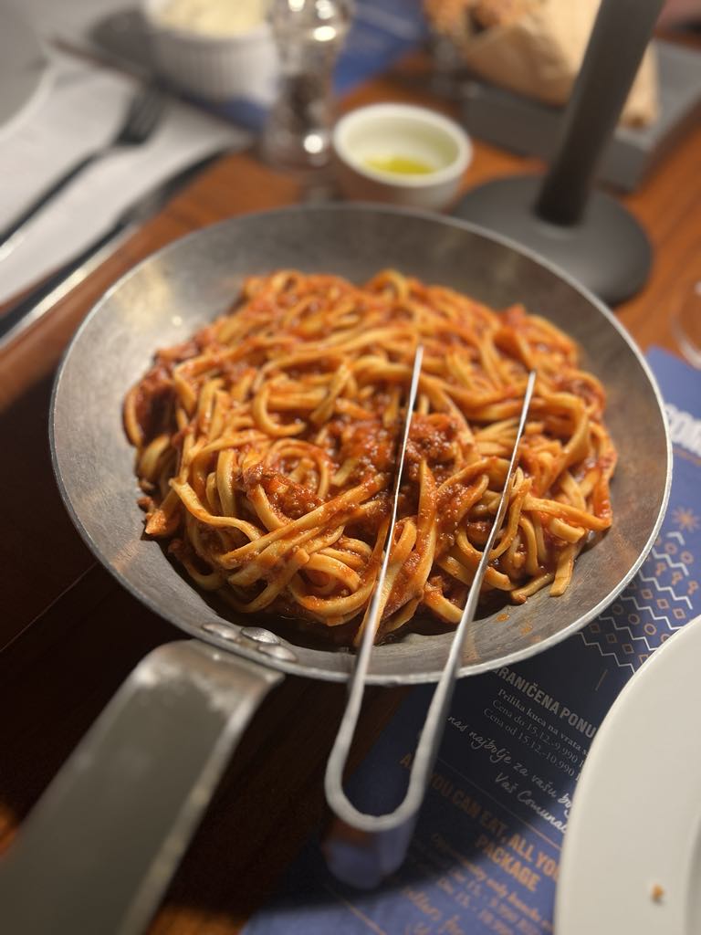 Italian food from Comunale, Belgrade, Serbia