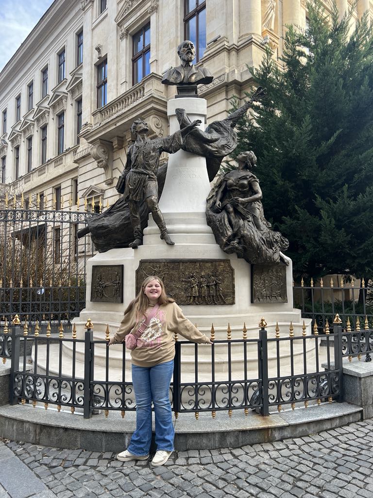 Teen girl Harper in Romania