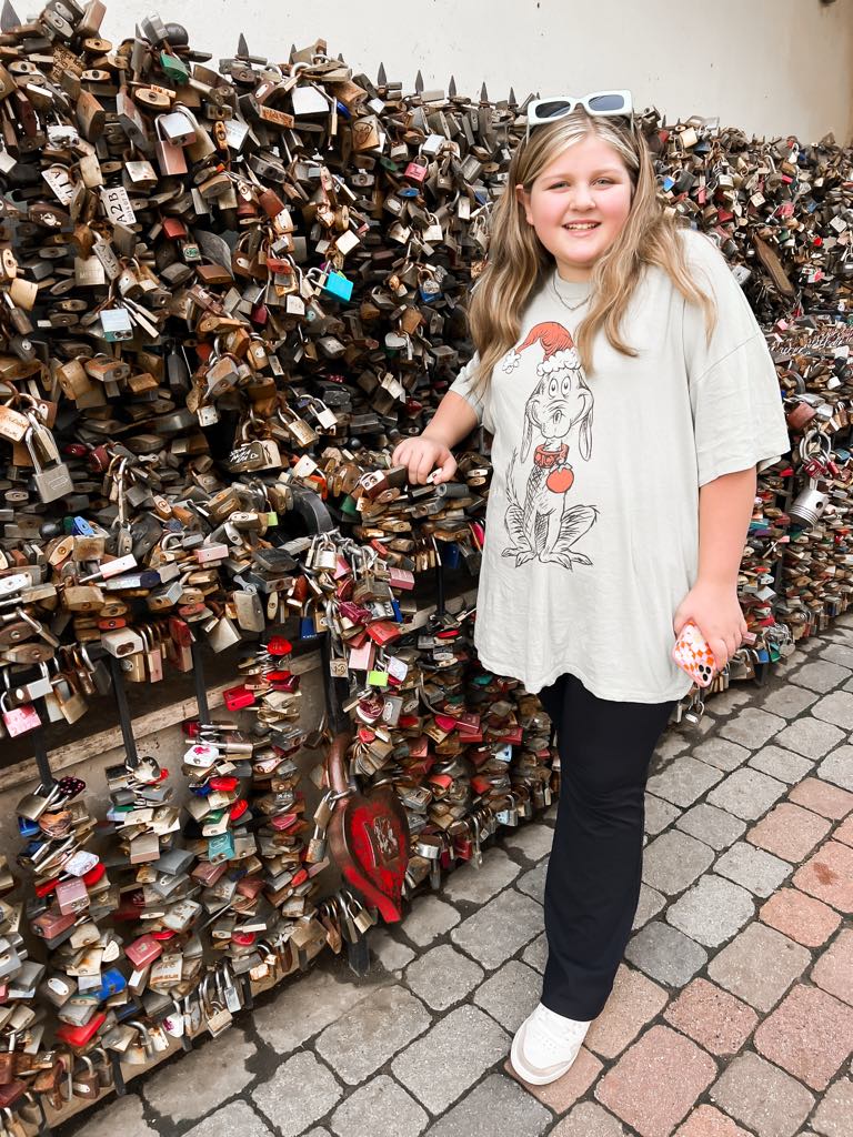 Lock of Love Fence in Pecs, Hungary