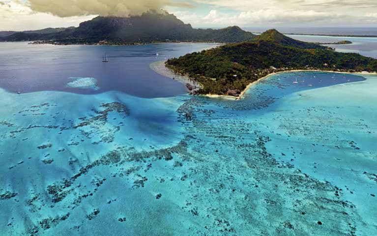 South Pacific coastline